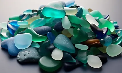 blue and green Sea-Glass