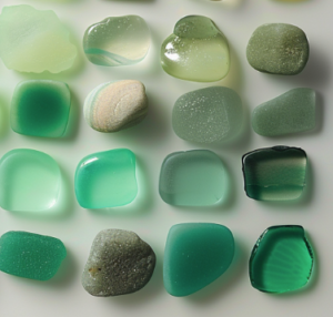 green sea glass color meaning