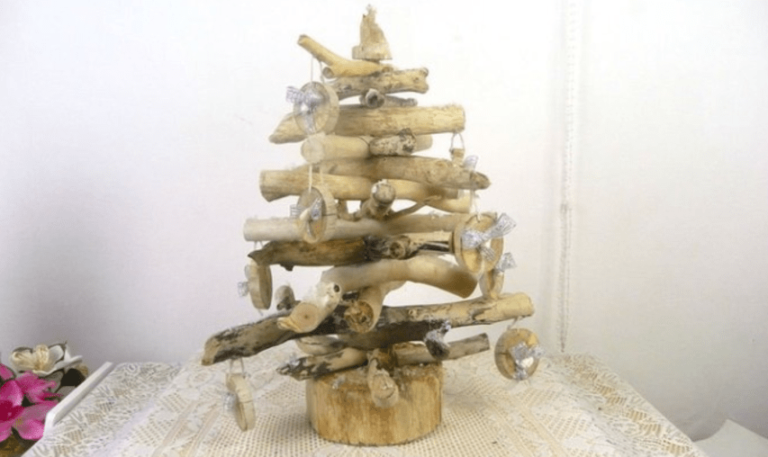 hand crafted driftwood tree